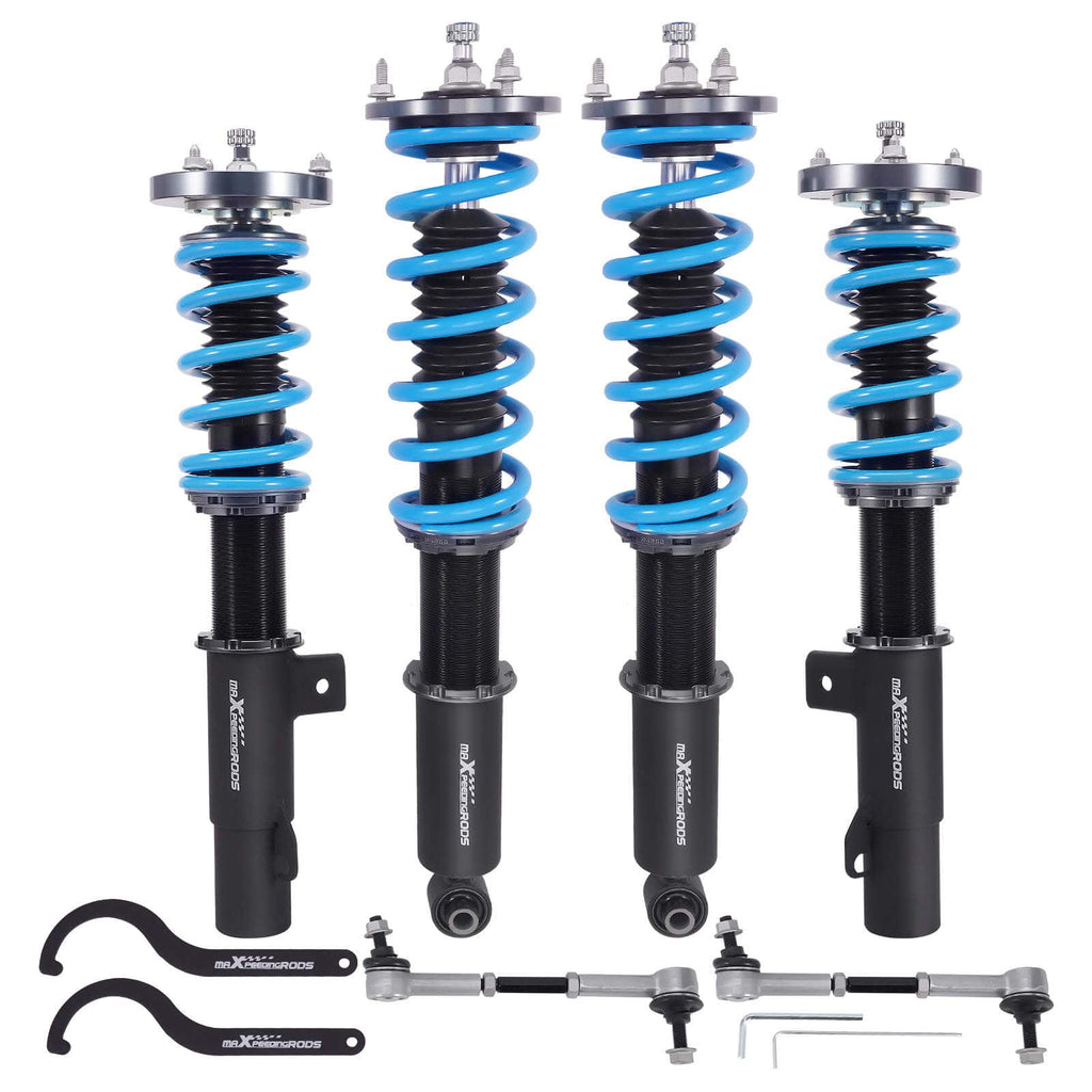 Neu Coilover Gewindefahrwerk kompatibel für BMW 7er E38 1995-2001 Höhenverstellbar 24-Fach
