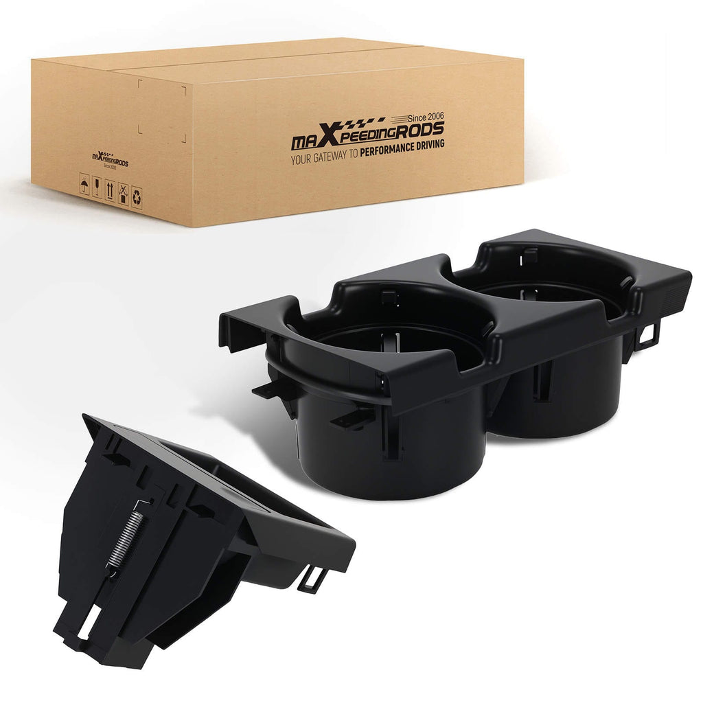 Neu Auto Becherhalter kompatibel für BMW E46 3 Serie 1998-2007 51169415186 Vorne Schwarz