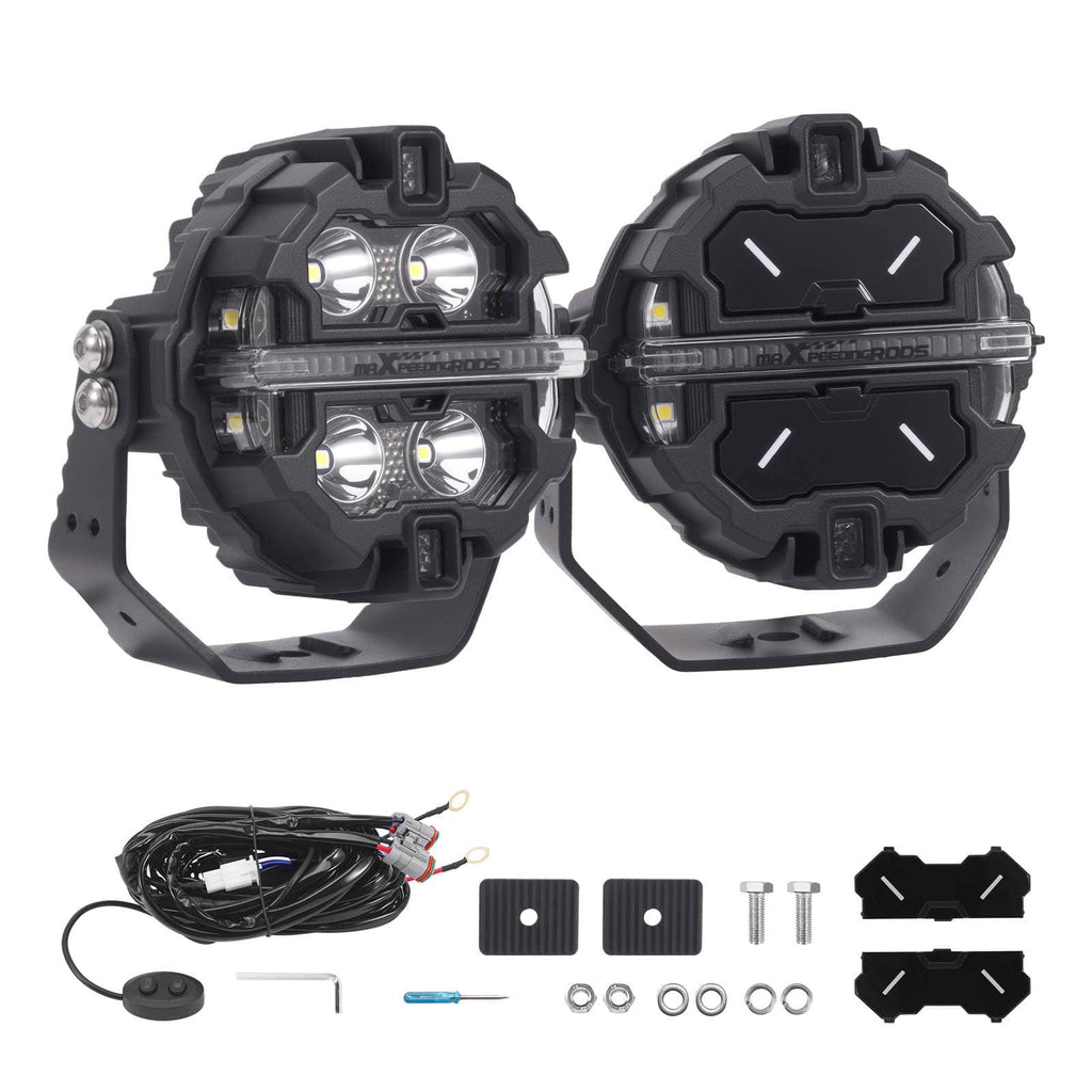 Neu IP68 3.5" LED Driving Light For Off Road SUV Truck kompatibel für Ford Ranger 270-Degree Beam