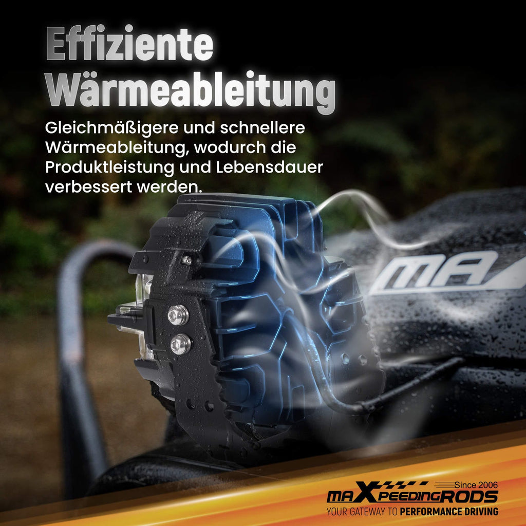 Neu 160W LED Arbeitsscheinwerfer Zusatzscheinwerfer 3.5" IP68 For 4X4 Offroad 270°