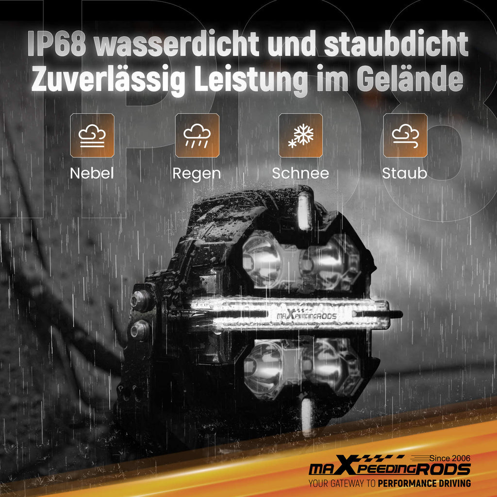 Neu 160W LED Arbeitsscheinwerfer Zusatzscheinwerfer 3.5" IP68 For 4X4 Offroad 270°
