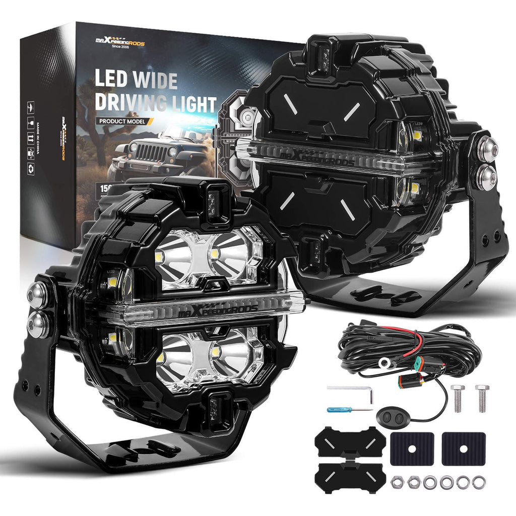 Neu 160W LED Arbeitsscheinwerfer Zusatzscheinwerfer 3.5" IP68 For 4X4 Offroad 270°