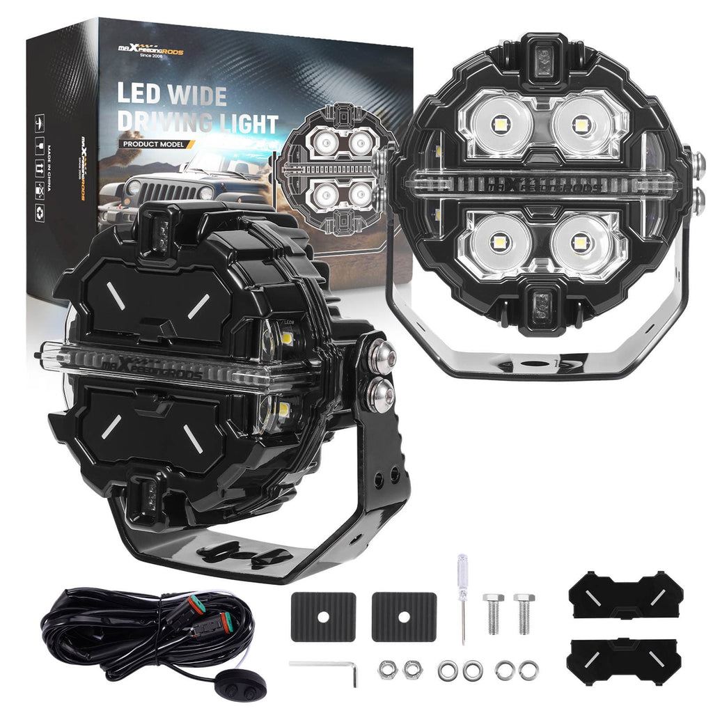 Neu 160W LED Arbeitsscheinwerfer Zusatzscheinwerfer 3.5" IP68 For 4X4 Offroad 270°