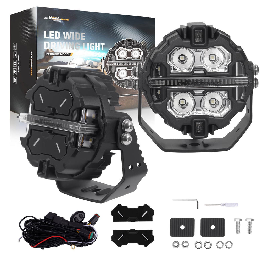 Neu LED Fernlicht 3.5" 19200LM Doppelseitenlicht For Off Road ATV Crosshair Serie
