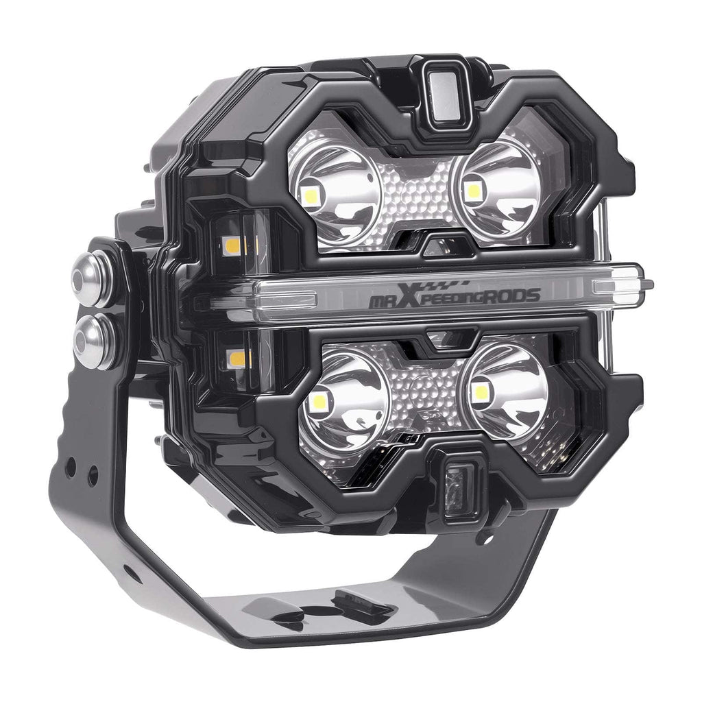Neu LED Arbeitsleuchte 160W RGB DRL Weiß/Amber 3.5 For SUV ATV Marine Boot IP68