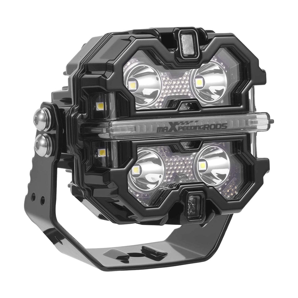 Neu Squar LED Pods Driving Lights DRL RGB Light mit Amber & Kompatibel Für White 160W FOR Off Road