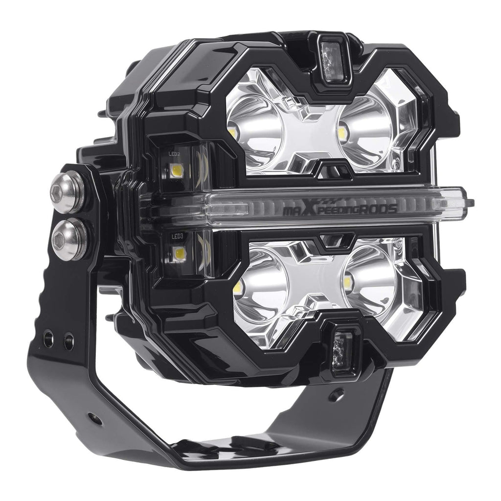 Neu Zusatzscheinwerfer LED 19200LM 3.5 DRL Amber Weiß For Traktor LKW Bagger IP68