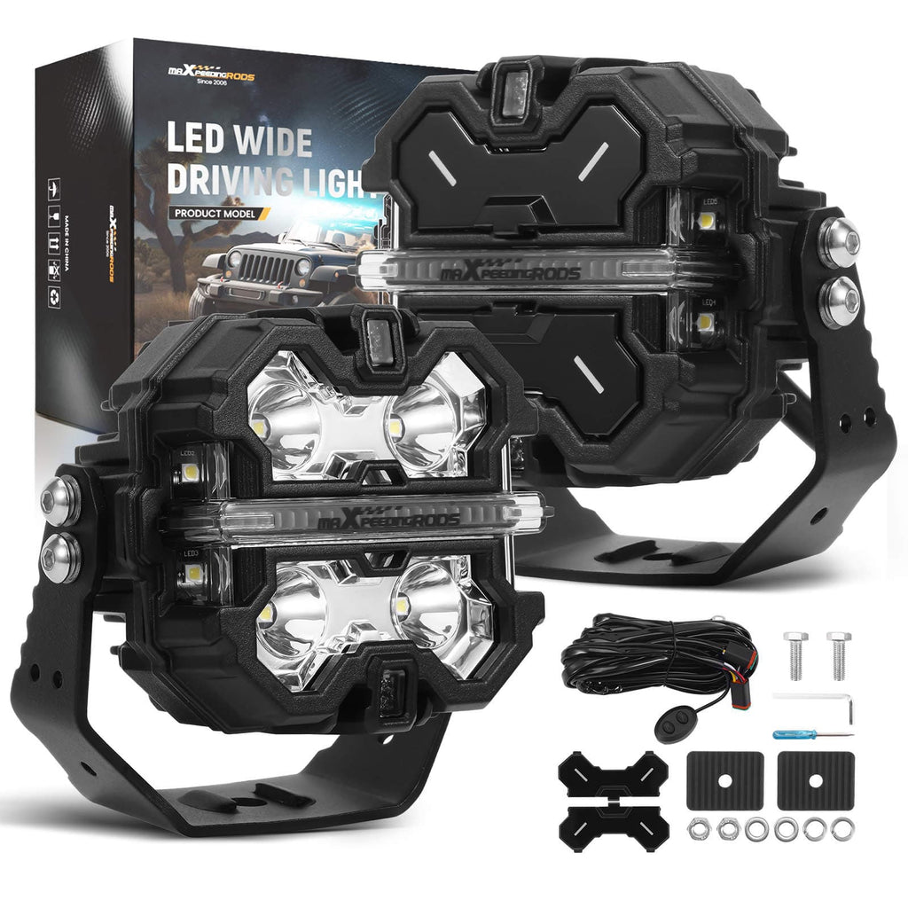 Neu LED Zusatzscheinwerfer 3.5" 160W Spot Beam Seitenstrahler DRL for Off Road