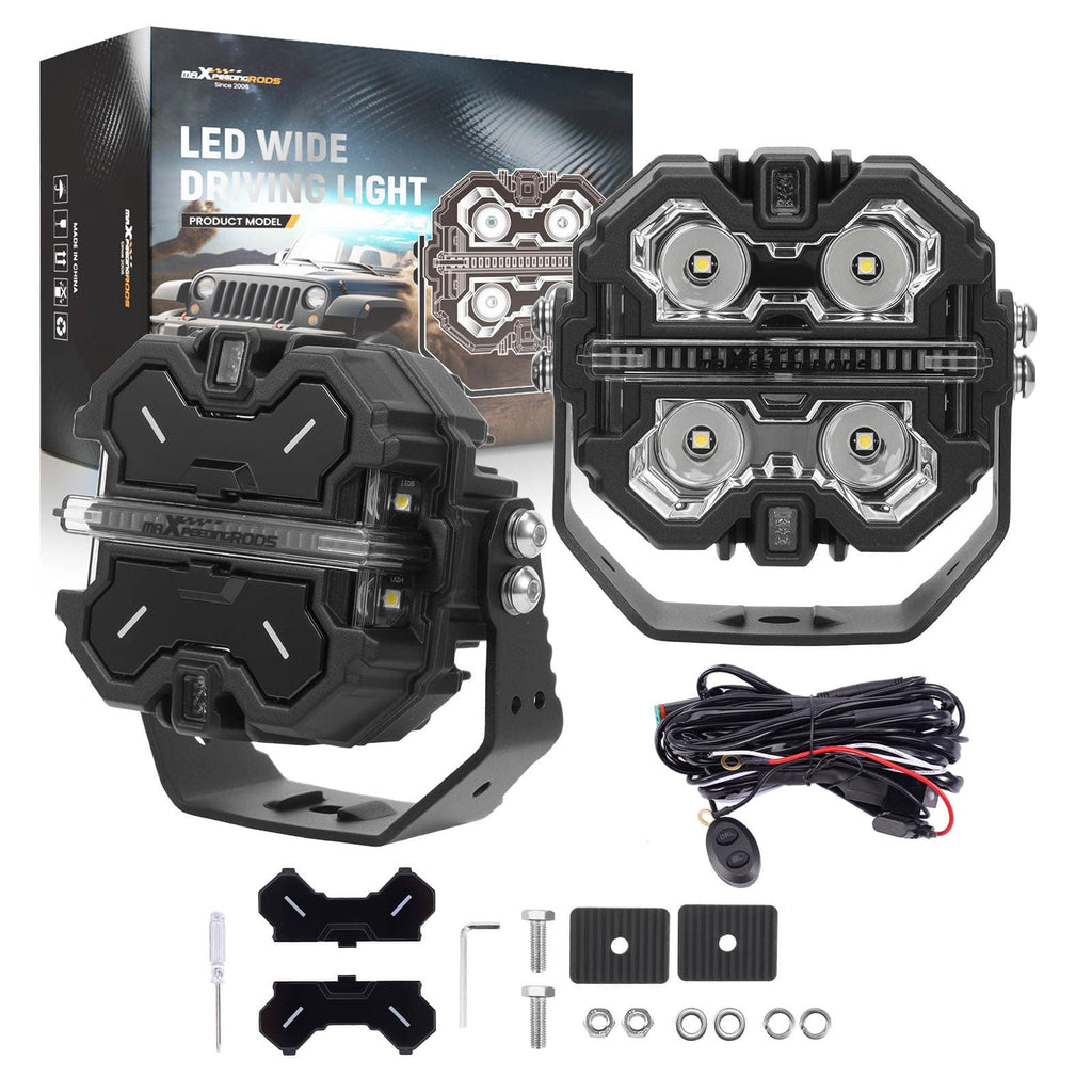 Neu LED Zusatzscheinwerfer 3.5" 160W Spot Beam Seitenstrahler DRL for Off Road