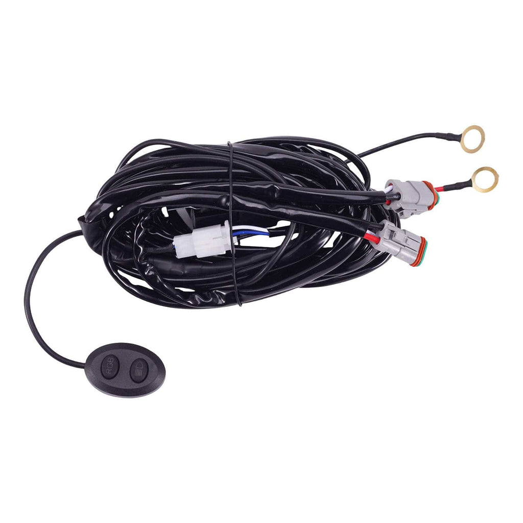 Neu 5 Zoll LED Scheinwerfer RGB DRL For SUV 4X4 Marine Spot Beam 270° 6000K 12V IP68