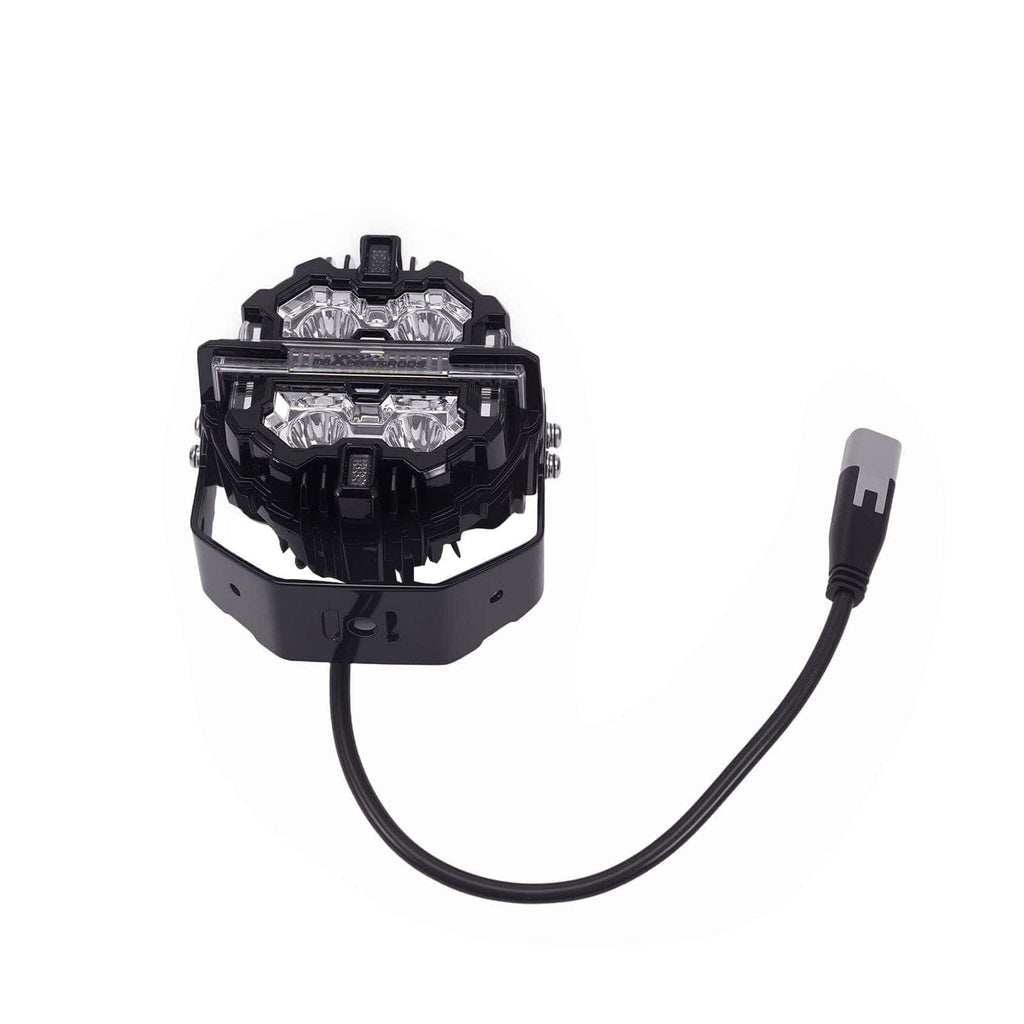 Neu 5 LED Zusatzscheinwerfer 21360LM Spot+Seitenlicht 270° Aluminium Weiß/Amber