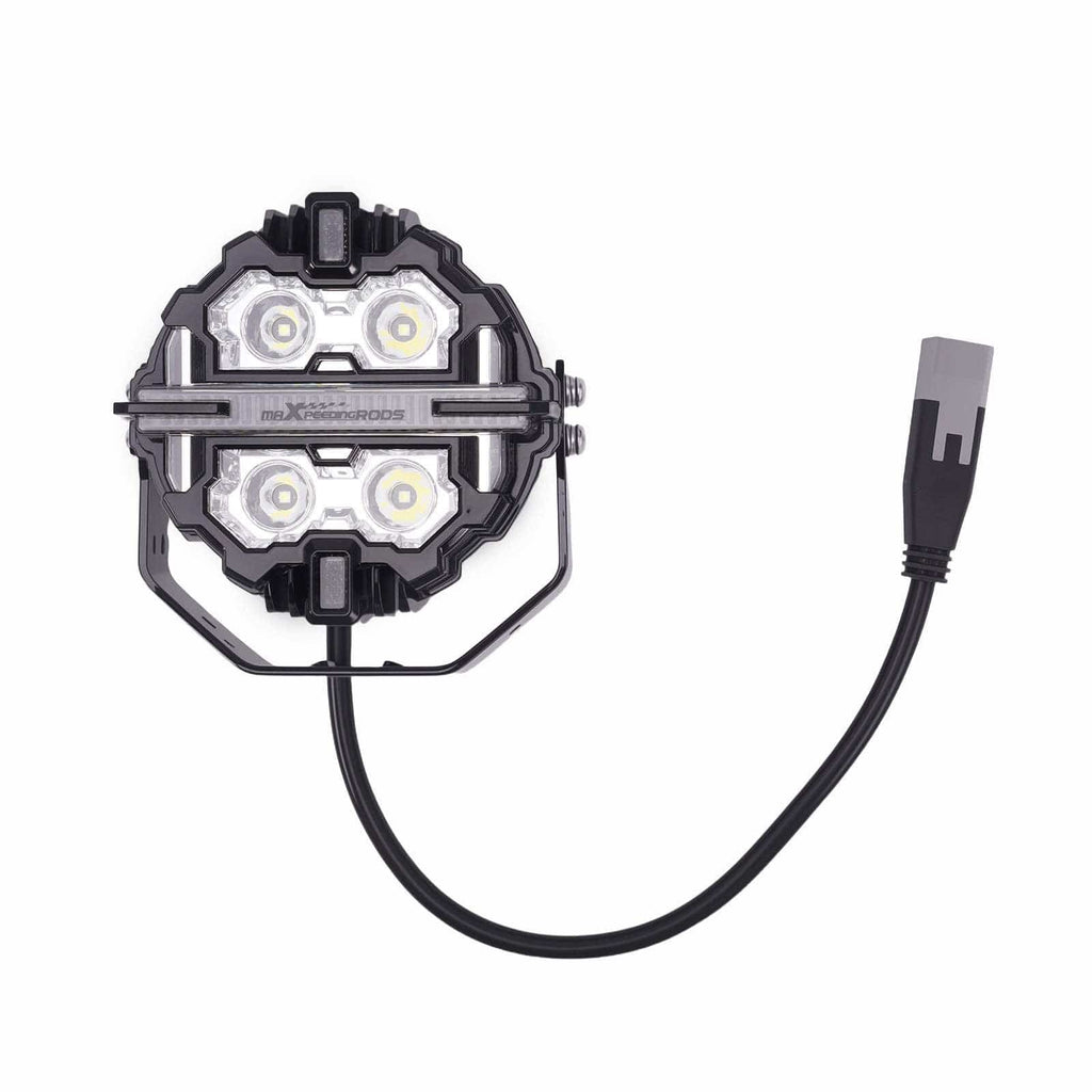 Neu 5 LED Zusatzscheinwerfer 21360LM Spot+Seitenlicht 270° Aluminium Weiß/Amber