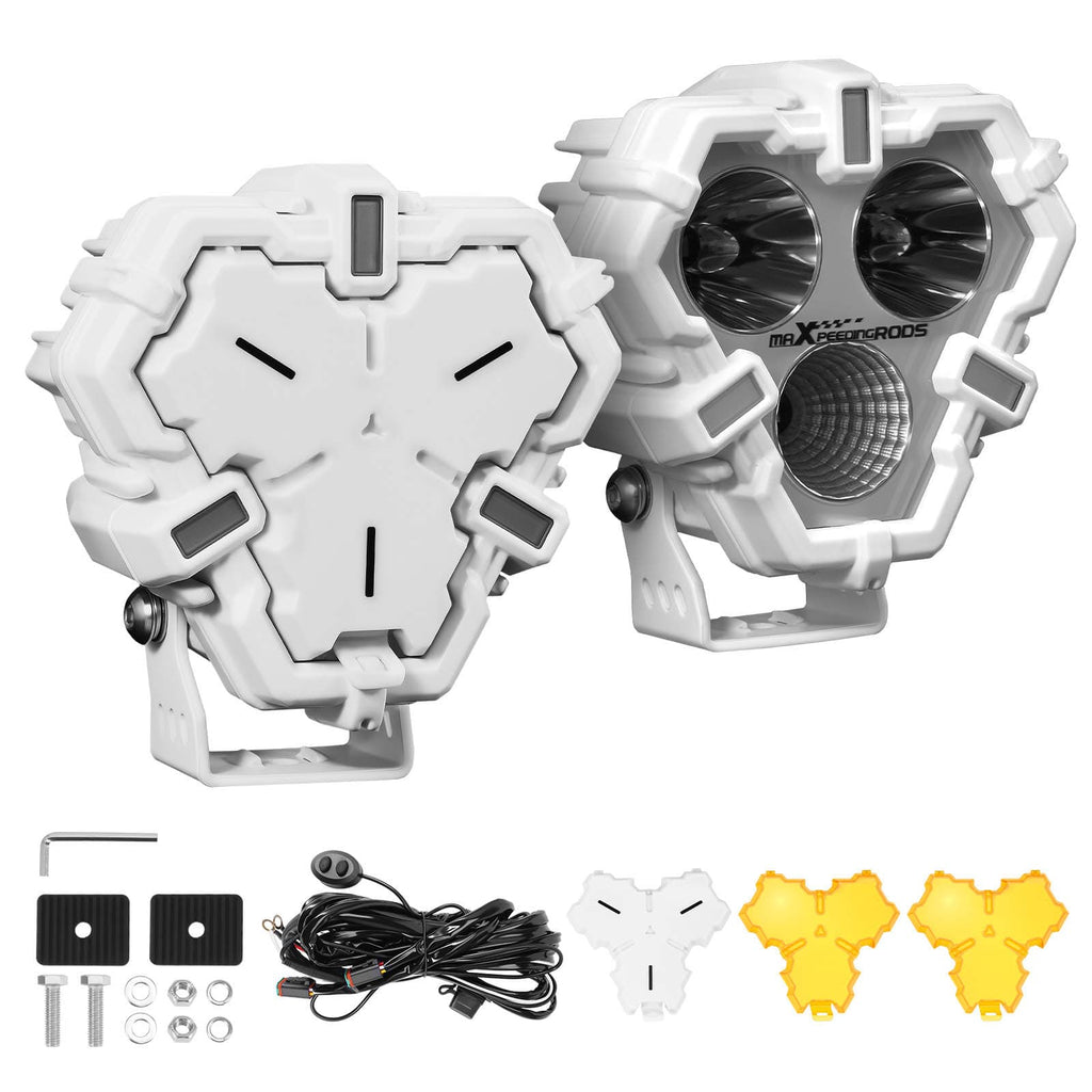 Neu LED Fernscheinwerfer mit Kabelbaum for Off Road Fernlicht Zusatzscheinwerfer
