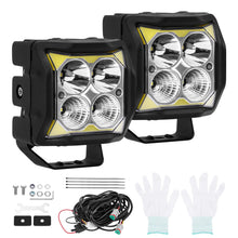 Laden Sie das Bild in den Galerie-Viewer, Neu 110W LED Arbeitsscheinwerfer 11040LM 4 Spot Flood IP68 for Offroad ATV Boot