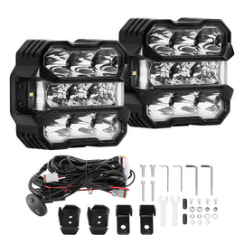 Neu 4x Auto Led Arbeitsscheinwerfer Offroad Spot Flutlicht Strahler For Offroad Lkw