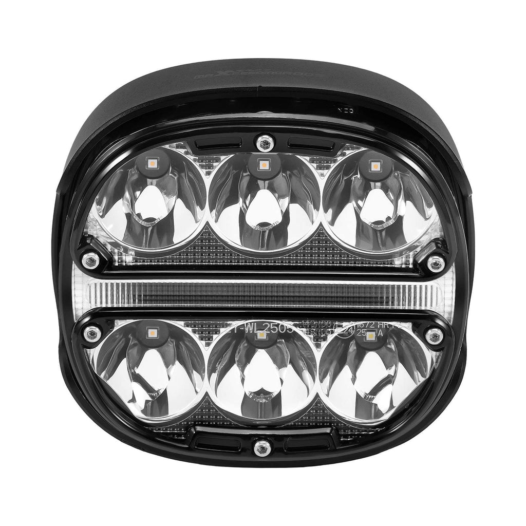 Neu 2x 5 LED Zusatzscheinwerfer mit Gelb Tagfahrlicht DRL for Offroad SUV LKW