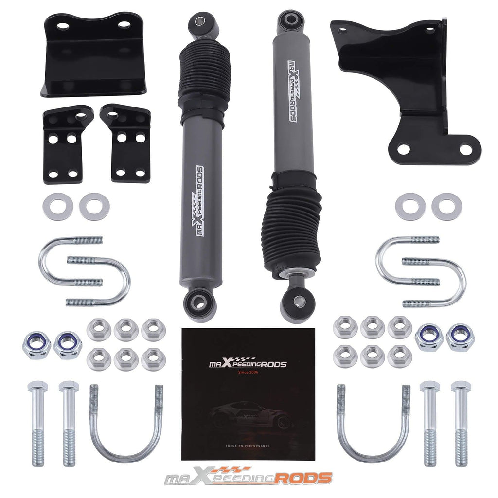Neu Dual Lenkungsstabilisator mit Halterungen kompatibel für Jeep Wrangler JK 2-Türer 2007-2017