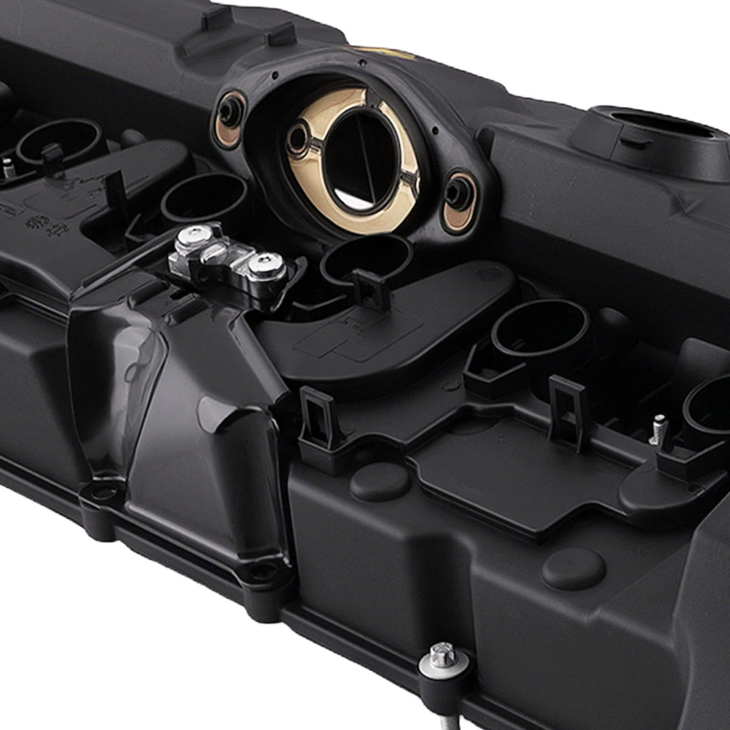 Neu Motorabdeckung kompatibel für BMW 328i 528i 11127552281 2007-2013 Direkter Ersatz Schwarz