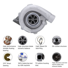 Laden Sie das Bild in den Galerie-Viewer, Neu T3 T4 T04E Turbolader 400PS .57 A.R Universal 4/6 Zyl. 2.5L-3.5L Upgrade