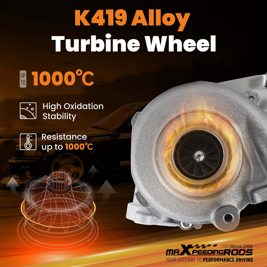Neu Billet Turbolader kompatibel für Ford C-Max Focus II MondeoIII 1.6 TDCi 1479055 3M5Q6K682AK