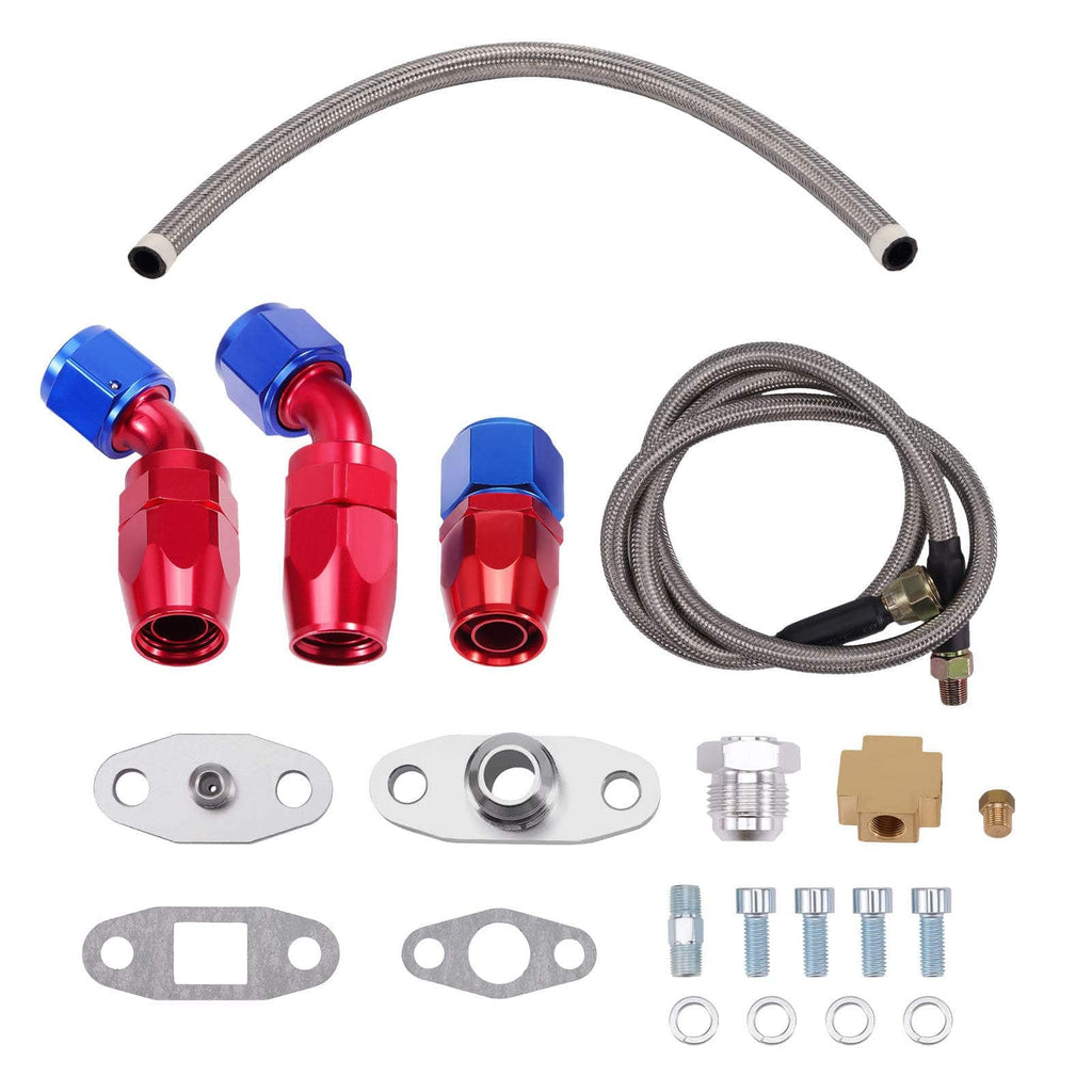 Neu Universal Turbolader mit Ölleitungen for GT30 GT3076 T3 AR .60 GT3037 500 PS NEU