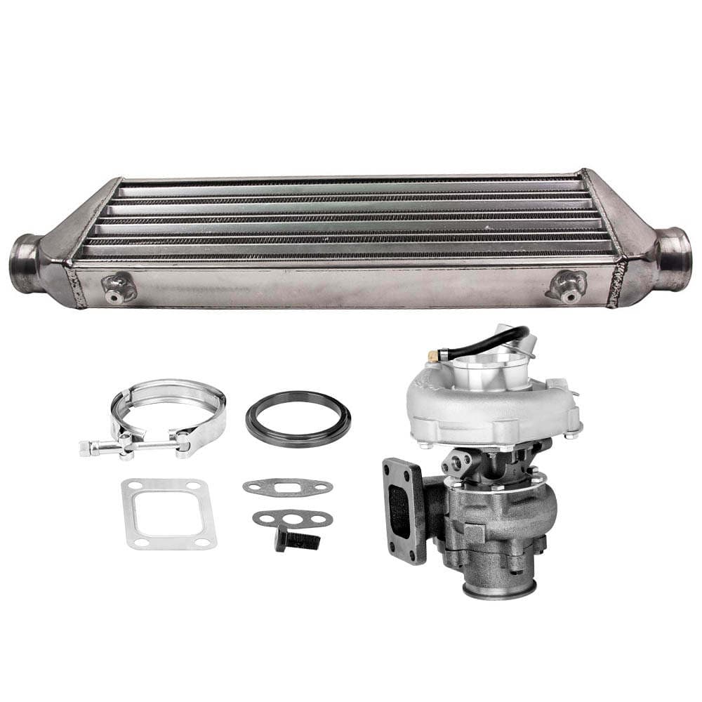 Neu T3 Universal Turbolader 0.63 A/RIntercooler2.5 64mm WASSER KÜHLERKi