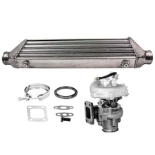 Laden Sie das Bild in den Galerie-Viewer, Neu T3 Universal Turbolader 0.63 A/RIntercooler2.5 64mm WASSER KÜHLERKi