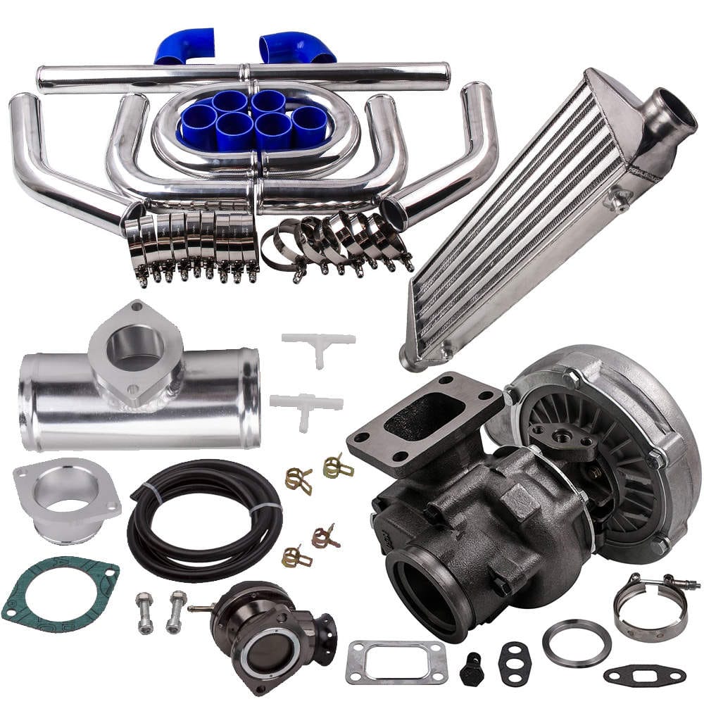 Neu UniversalT3 T4 TurboladerKIT kompatibel für Audi VW 1.8T VR6 .63 AR V Band 1.5 - 2.5L