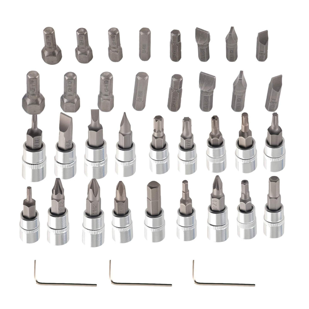 Neu 108 Steckschlüssel Ratschenset 1/2 1/4 Zoll CR-V Bits Werkzeugkoffer