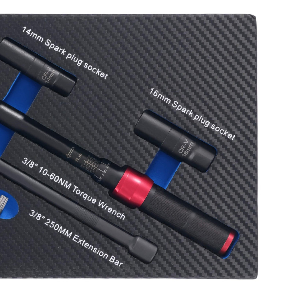 Neu Drehmomentschlüssel 3/8 Zoll 10-60Nm einstellbar Bits T20 T30 T40 Verlängerung