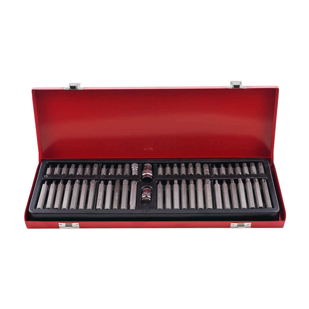 Neu 54 in 1 Bit Satz Hex Spline 1/2 Antrieb Steckschlüssel 30/75mm