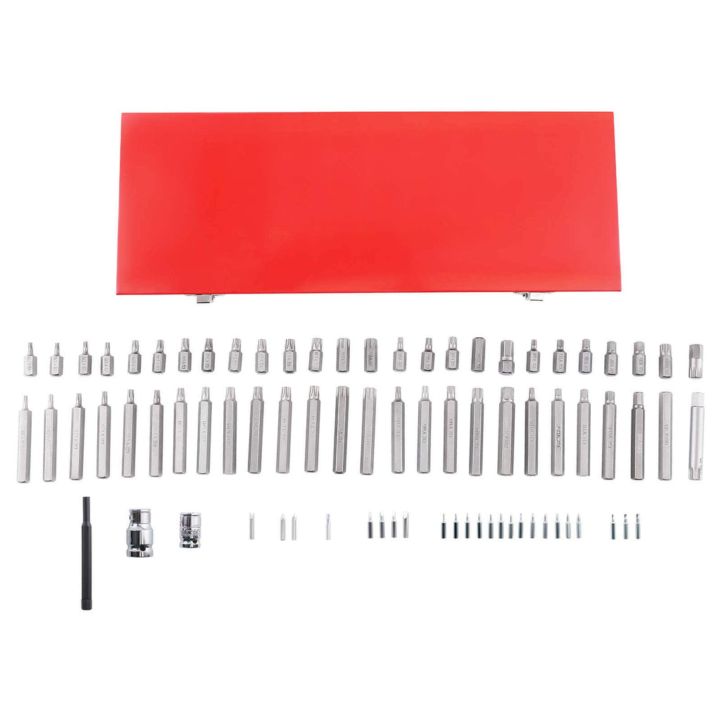 Neu 54 in 1 Bit Satz Hex Spline 1/2 Antrieb Steckschlüssel 30/75mm