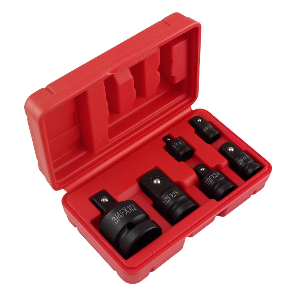 Neu 6 Stück Impact Adapter Set 1/4 3/8 1/2 Steckschlüssel Reduzierhülsen 45#