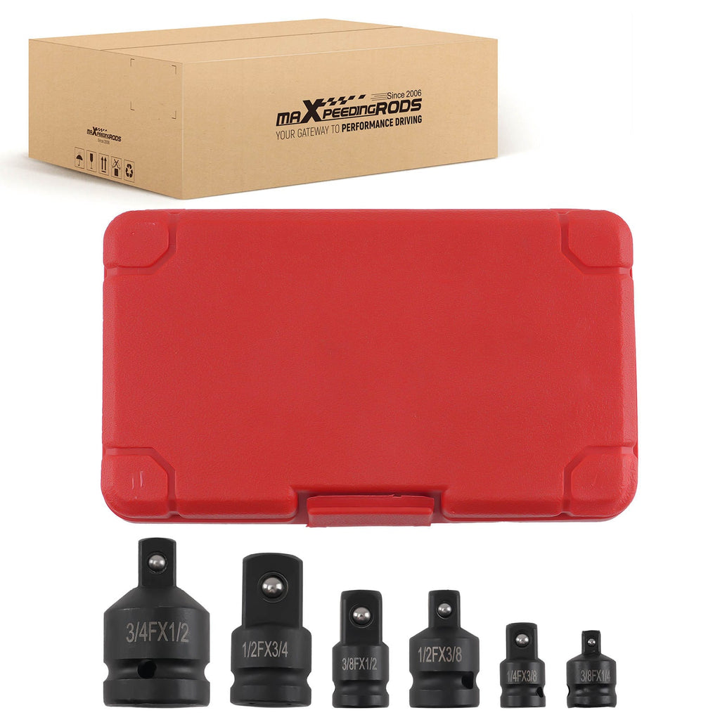 Neu 6 Stück Impact Adapter Set 1/4 3/8 1/2 Steckschlüssel Reduzierhülsen 45#