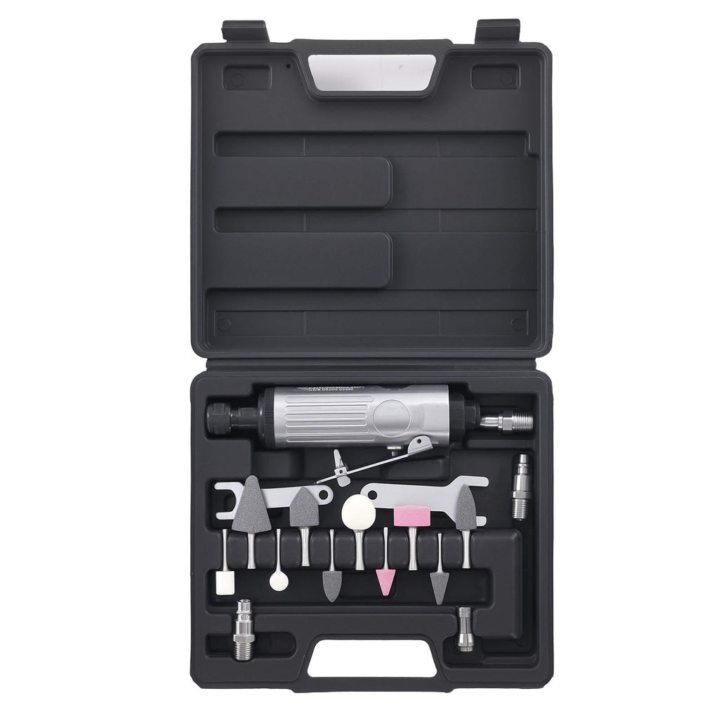 Neu Druckluft Luftschleifer Kompakt 1/4 Stabschleifer 25000 U/min Komplett Set