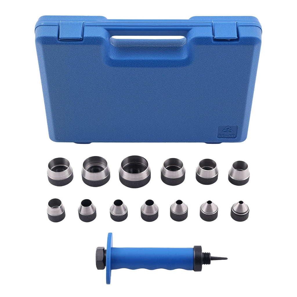 Neu 13 Größen Lochstanzen Set for Lederhandwerk 5-35mm Stanzwerkzeug mit Box