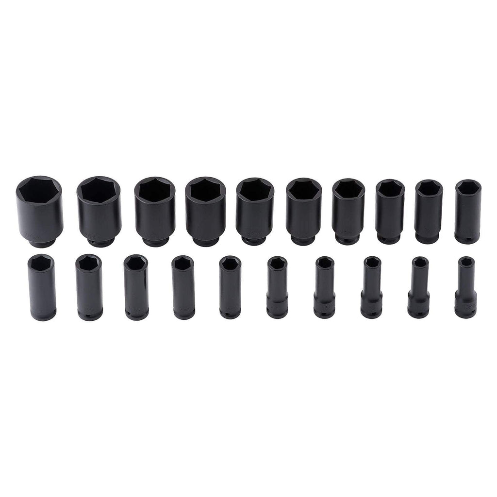 Neu 1/2 Impact Nüsse Set 20tlg CR-V 10-38mm for Autowerkstatt Reifenservice