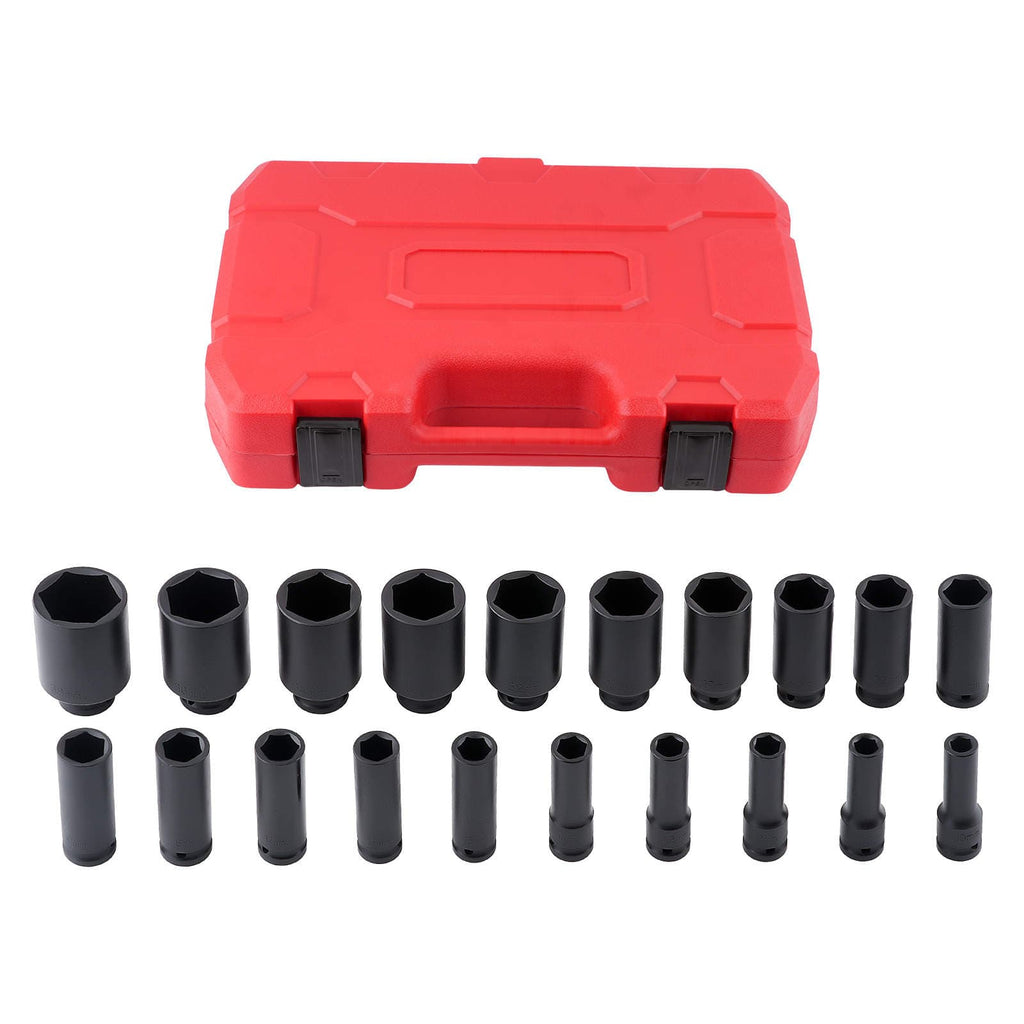 Neu 1/2 Impact Nüsse Set 20tlg CR-V 10-38mm for Autowerkstatt Reifenservice