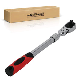 Neu 1/2 Zoll Drehmomentratsche 72 Zahn Teleskopgriff 330-440mm Flexkopf 40Cr