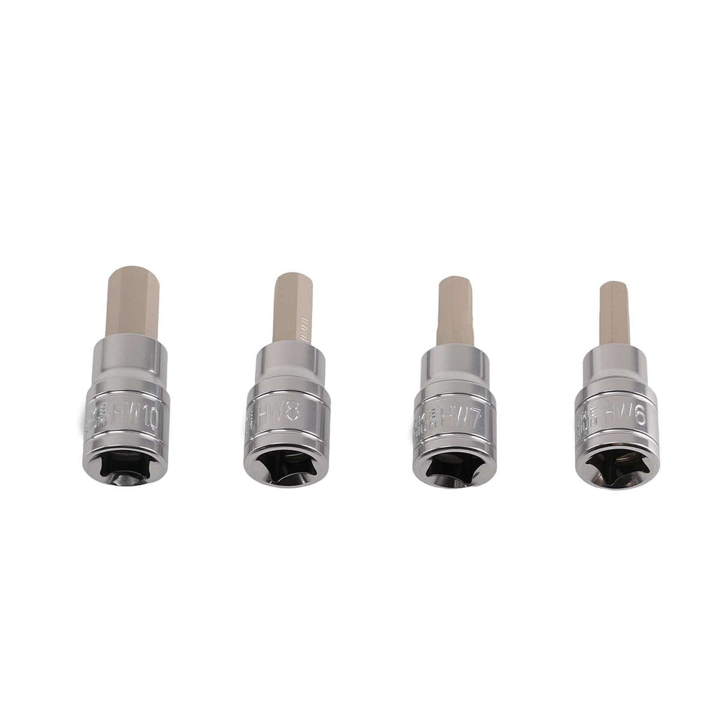 Neu 9-teiliger Innensechskant Satz 2-10mm Chrom-Vanadium-Stahl Ratsche 3/8