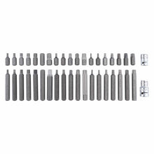 Laden Sie das Bild in den Galerie-Viewer, Neu 40 Stück Bit Satz Stern Hex Spline T20-T55 H4-H12 M5-M12 CRV Stahl Box