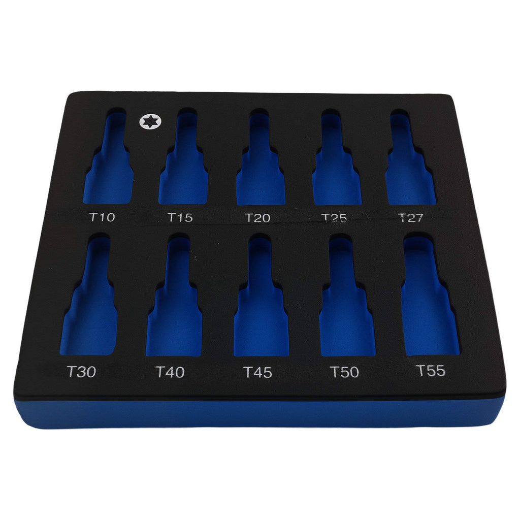 Neu 10 Teile Steckschlüssel Stern-Bit 3/8 Zoll T10-T55 CRV 48mm Set