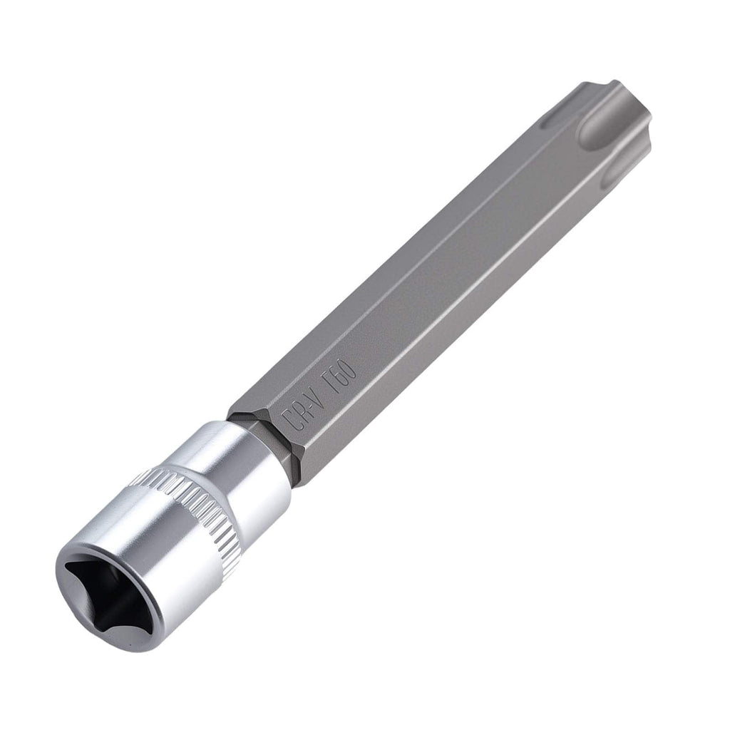 Neu 110mm Extra Lang Stern Bit Set 8tlg 3/8 Antrieb CRV T25 T30 T40-T60
