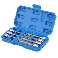 Laden Sie das Bild in den Galerie-Viewer, Neu 110mm Extra Lang Stern Bit Set 8tlg 3/8 Antrieb CRV T25 T30 T40-T60