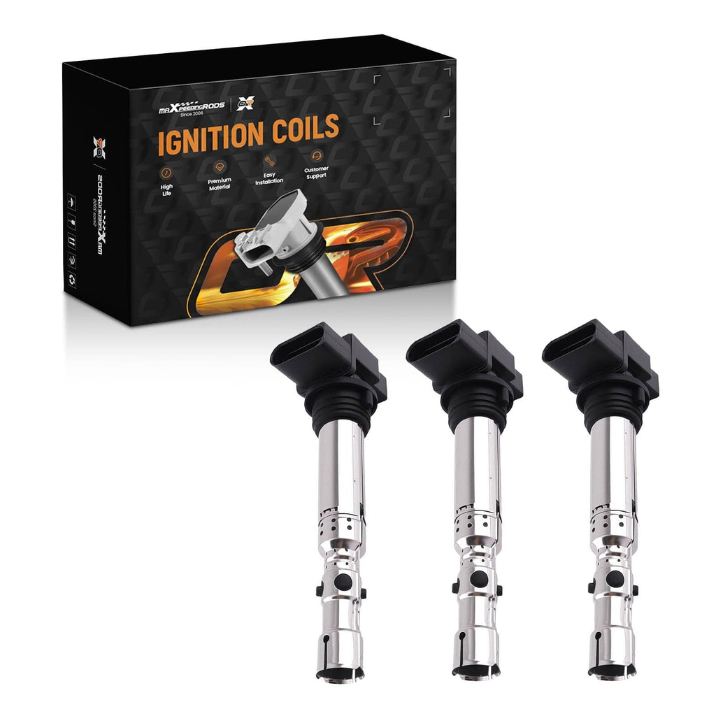 Neu 3x Zündspule Kit kompatibel für VW Fox kompatibel für Seat Ibiza 1.2L 03D905105A 03D905105B