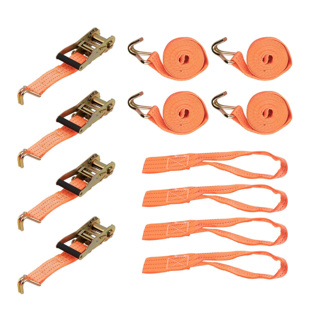 Neu 4x 2.9m x38MMTie Down2000KG 2 TONHeavy Duty Straps Lashing Cargo Luggage