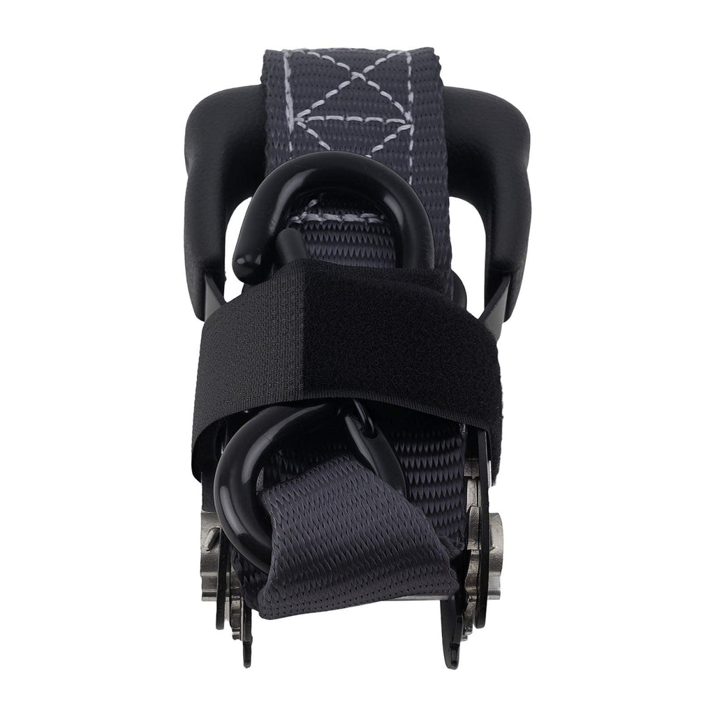 Neu 4x SpanngurteRatsche LKW 5208 lb 2,4m S-Haken Schwarz S-Haken Sicherheitsclip