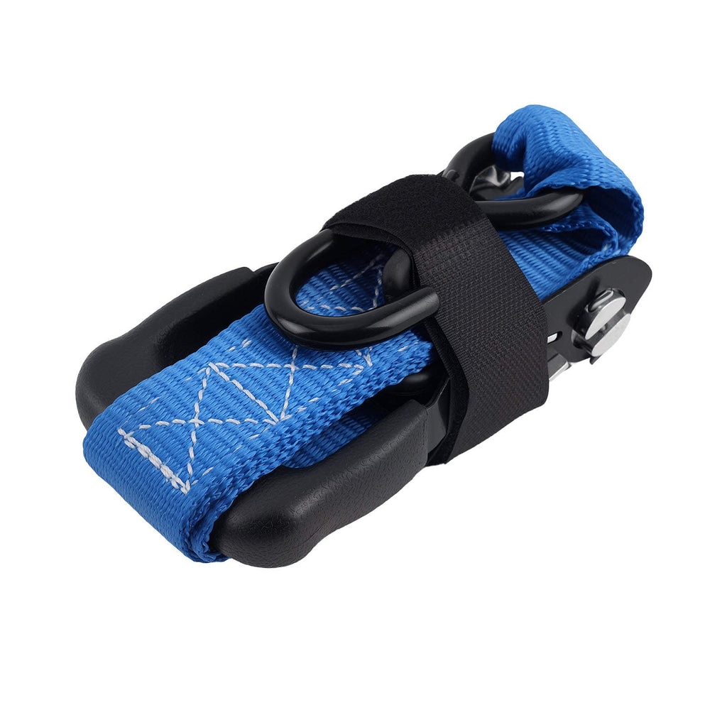Neu 4x Spanngurte mit Ratsche und Haken Zurrgurte Spanngurt 5208 lb 2,4m Blau
