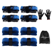 Laden Sie das Bild in den Galerie-Viewer, Neu 4x Spanngurte mit Ratsche und Haken Zurrgurte Spanngurt 5208 lb 2,4m Blau
