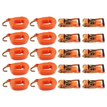 Laden Sie das Bild in den Galerie-Viewer, Neu 10x 5000kg 6m 5tone Profi Spanngurte 2 teilig Zurrgurte Ratschengurte Gurte 5ton